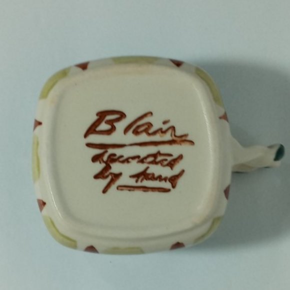 VTG Blair Ceramics Gay Plaid tea cup coffee mug - Picture 3 of 4